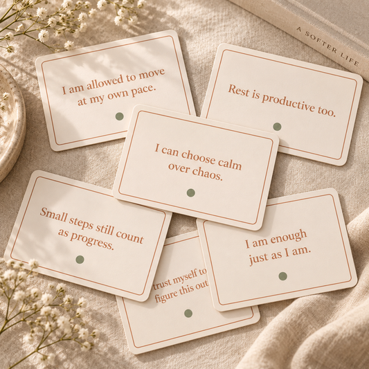 30 Printable Soft Living Affirmation Cards