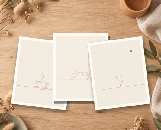 Morning Calm Set of 3 | Printable Minimalist Wall Art